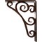 Ekena Millwork Tristan Wrought Iron Bracket, (Triple center brace), Antiqued Copper 2"W x 5 1/2"D x 8"H BKTM02X05X08TTNACO - alternate 2
